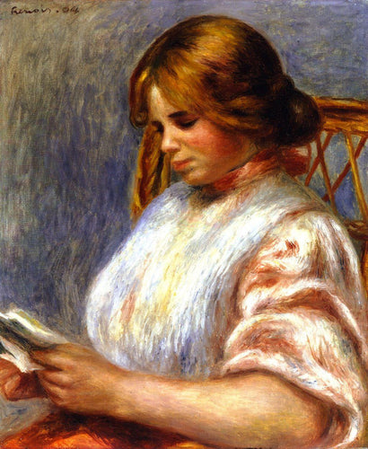 Leitor em uma cadeira de cana (Pierre-Auguste Renoir) - Reprodução com Qualidade Museu