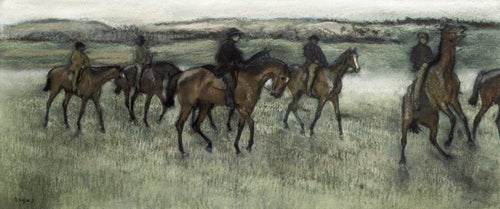 Os cavaleiros (Edgar Degas) - Reprodução com Qualidade Museu