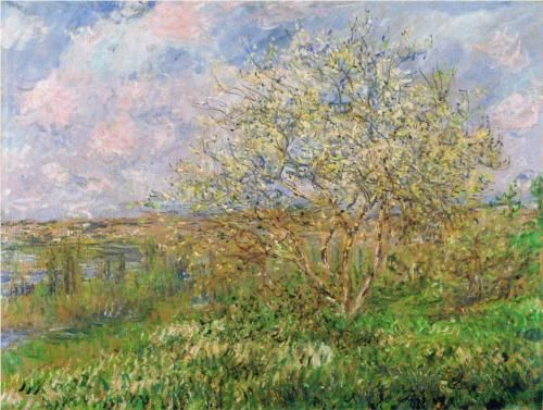 Primavera (Claude Monet) - Reprodução com Qualidade Museu