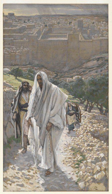 Jesus vai à noite para Betânia
