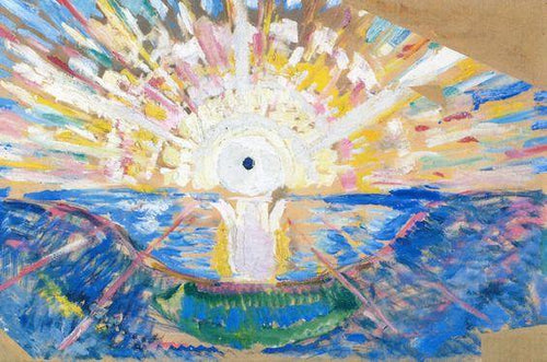 The Sun - Sketch (Edvard Munch) - Reprodução com Qualidade Museu