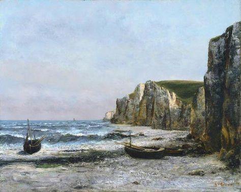 The Cliffs At Etreat - Gustave Courbet