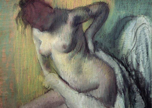 Mulher se enxugando (Edgar Degas) - Reprodução com Qualidade Museu