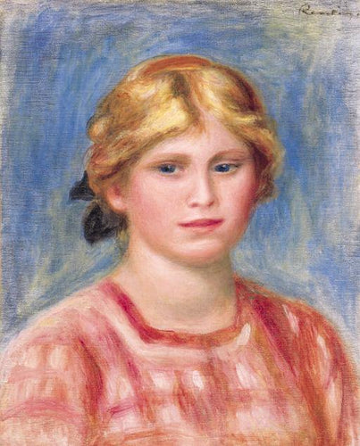 Busto de mulher com blusa rosa (Pierre-Auguste Renoir) - Reprodução com Qualidade Museu