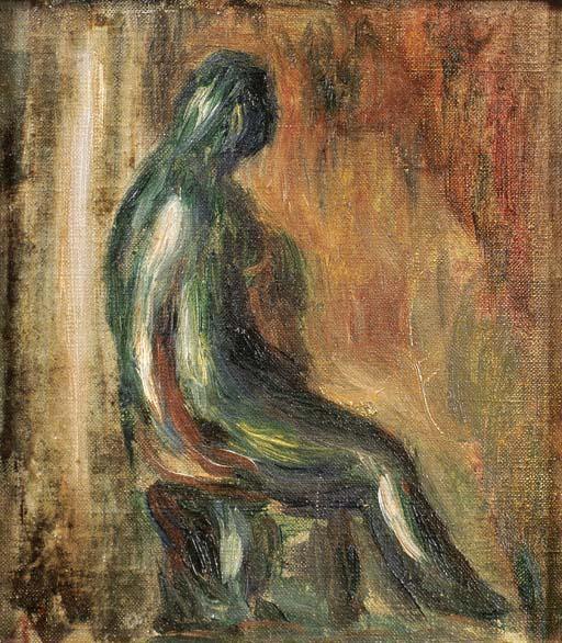 Estudo de uma estatueta de Maillol (Pierre-Auguste Renoir) - Reprodução com Qualidade Museu