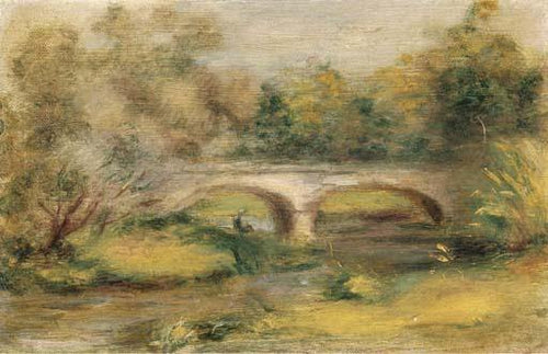 Paisagem com uma ponte (Pierre-Auguste Renoir) - Reprodução com Qualidade Museu