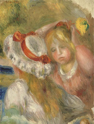Chapéu Com Fita Vermelha (Pierre-Auguste Renoir) - Reprodução com Qualidade Museu