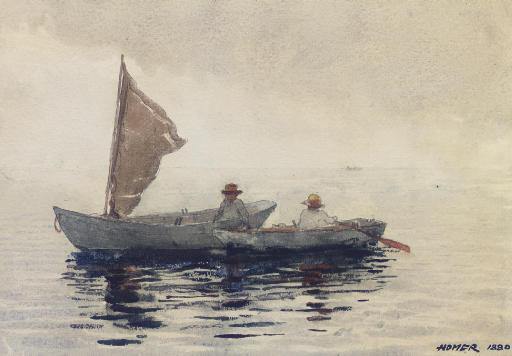 Meninos de barco em Gloucester (Winslow Homer) - Reprodução com Qualidade Museu