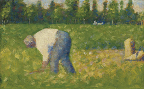 Trabalho Camponês (Georges Seurat) - Reprodução com Qualidade Museu