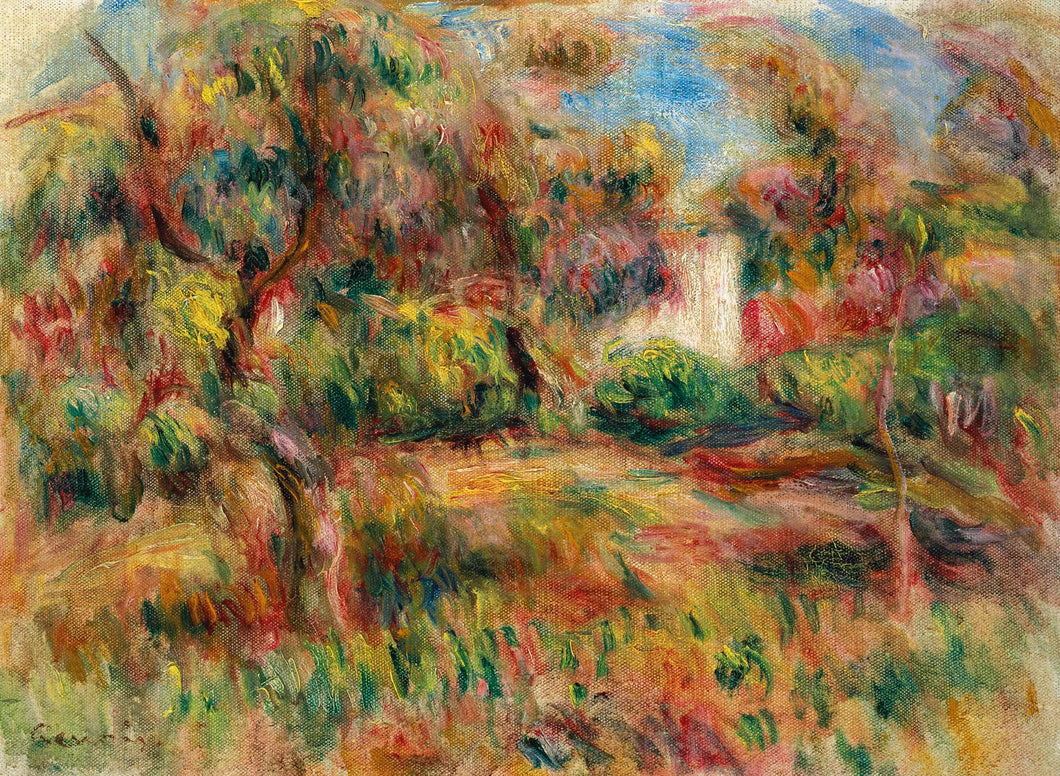 Paisagem com cabine (Pierre-Auguste Renoir) - Reprodução com Qualidade Museu