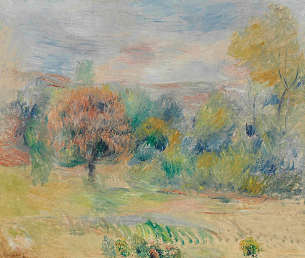 Paisagem Cagnes (Pierre-Auguste Renoir) - Reprodução com Qualidade Museu