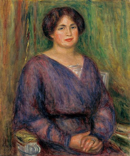 Retrato de Madame Louis Prat (Pierre-Auguste Renoir) - Reprodução com Qualidade Museu