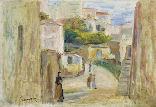 Estrada em Cagnes (Pierre-Auguste Renoir) - Reprodução com Qualidade Museu