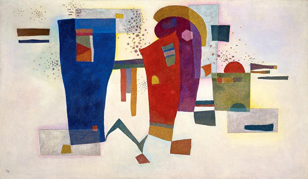 Contraste Acompanhado (Wassily Kandinsky) - Reprodução com Qualidade Museu