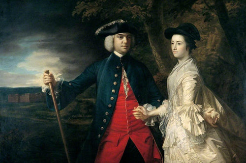 John, segundo conde de Egmont e sua segunda esposa Catherine