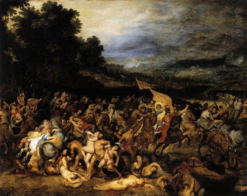 A Batalha das Amazonas (Peter Paul Rubens) - Reprodução com Qualidade Museu