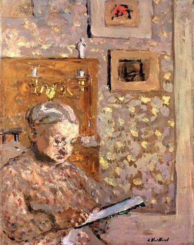 Madame Vuillard com papel de parede - Replicarte