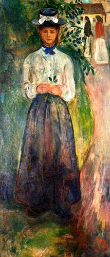 Mulher jovem entre hortaliças (Edvard Munch) - Reprodução com Qualidade Museu