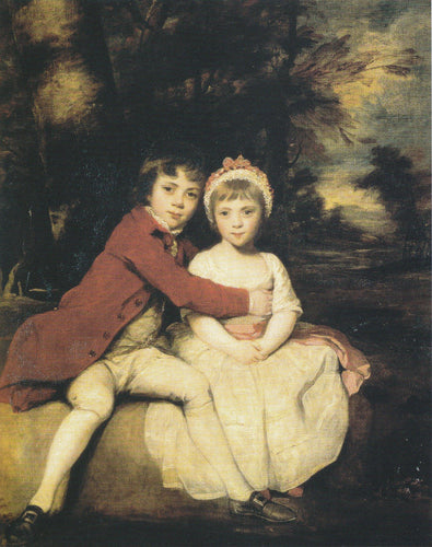 Retrato quando filhos de John Parker, o futuro primeiro conde de Morley, com sua irmã Theresa Parker