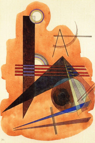 Castanho obstinado (Wassily Kandinsky) - Reprodução com Qualidade Museu