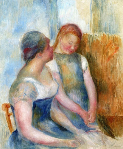 A conversa (Pierre-Auguste Renoir) - Reprodução com Qualidade Museu