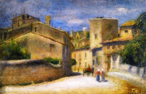 Rua em Villeneuve-Les-Avignon (Pierre-Auguste Renoir) - Reprodução com Qualidade Museu