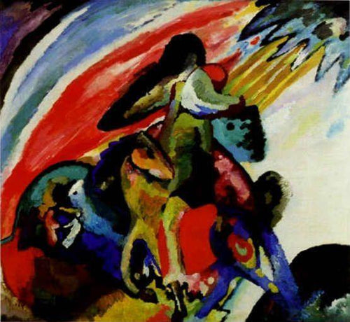 Improvisação 12 - Rider (Wassily Kandinsky) - Reprodução com Qualidade Museu
