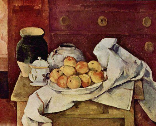 Natureza morta com uma cômoda (Paul Cézanne) - Reprodução com Qualidade Museu