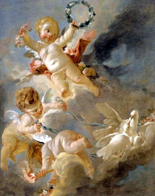 Putti nas nuvens