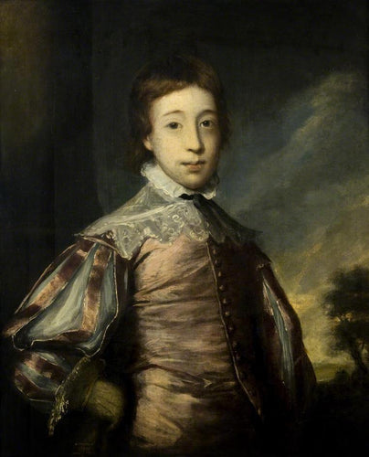 Um menino com vestido Van Dyck