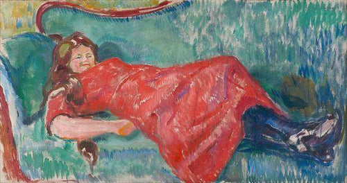 No sofá (Edvard Munch) - Reprodução com Qualidade Museu