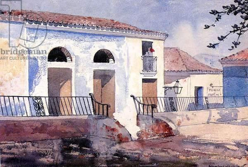 House, Santiago, Cuba (Winslow Homer) - Reprodução com Qualidade Museu