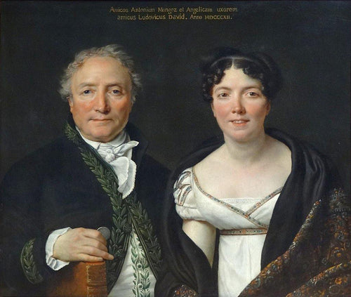 Monsieur e Madame Mongez (Jacques-Louis David) - Reprodução com Qualidade Museu
