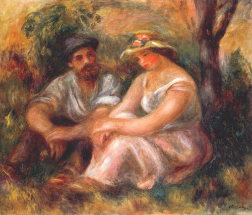 Conversação (Pierre-Auguste Renoir) - Reprodução com Qualidade Museu