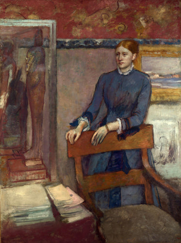 Helene Rouart no estudo de seu pai (Edgar Degas) - Reprodução com Qualidade Museu