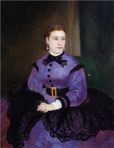 Retrato de Mademoiselle Sicotg (Pierre-Auguste Renoir) - Reprodução com Qualidade Museu