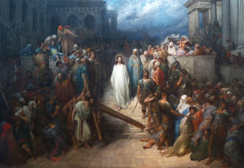 Cristo saindo do tribunal