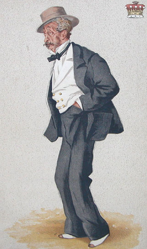 Caricatura de Thomas Egerton, 2º conde de Wilton