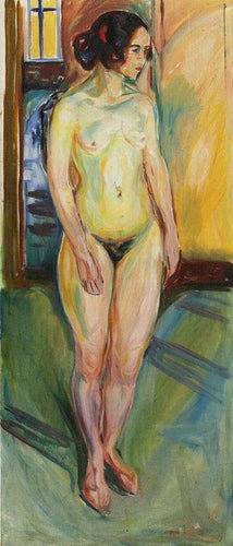 Nu em pé - meio-dia (Edvard Munch) - Reprodução com Qualidade Museu