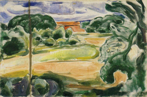Verão em Ekely (Edvard Munch) - Reprodução com Qualidade Museu