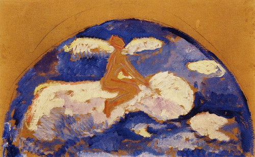 Situando-se em uma nuvem (Edvard Munch) - Reprodução com Qualidade Museu
