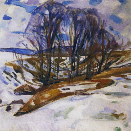 Descongelando neve (Edvard Munch) - Reprodução com Qualidade Museu
