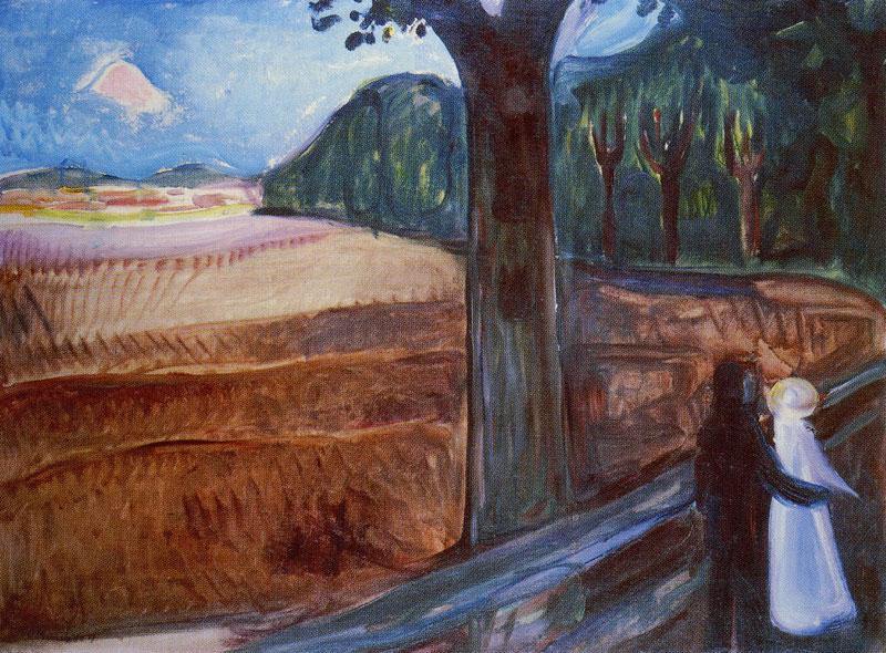 Noite de Verão (Edvard Munch) - Reprodução com Qualidade Museu