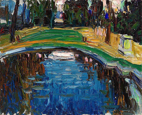 Lago No Parque (Wassily Kandinsky) - Reprodução com Qualidade Museu