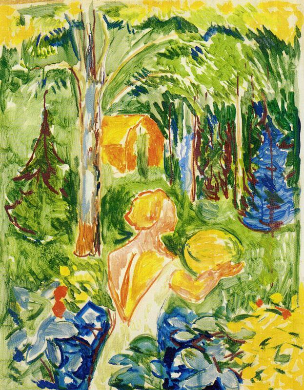 Mulher Com Abóbora (Edvard Munch) - Reprodução com Qualidade Museu