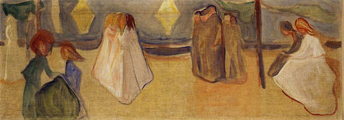 Noite de verão The Reinhardt Frieze (Edvard Munch) - Reprodução com Qualidade Museu