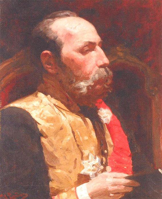 Retrato do membro do Conselho de Estado e senador, Fyodor Gustavovich Turner Study