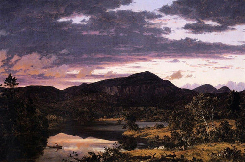 Cena do lago em Mount Desert (Frederic Edwin Church) - Reprodução com Qualidade Museu