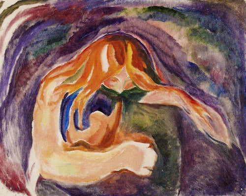 Vampiro (Edvard Munch) - Reprodução com Qualidade Museu