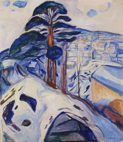 Inverno em Kragero (Edvard Munch) - Reprodução com Qualidade Museu